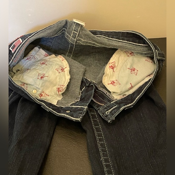 True Religion Skinny Jeans  #112790 Size 29, Swarovski Crystals, USA 99% Cotton - Picture 9 of 12